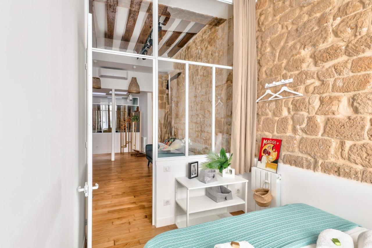 New Stunning 4 Bdrs Apt, With AC – Le Marais Paris Exterior foto
